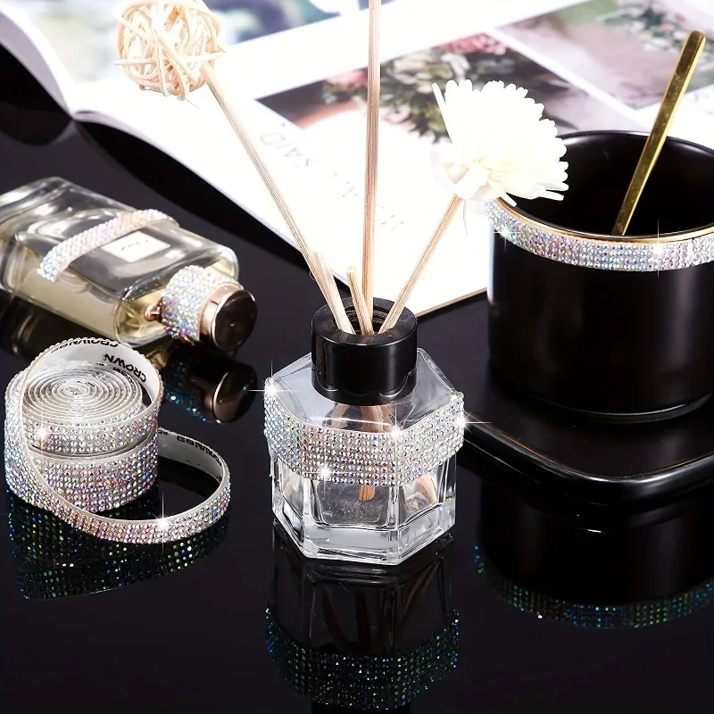 Самоклеящиеся кристаллы 3 ярда Зеркальная Наклейка алмазная лента самодельная