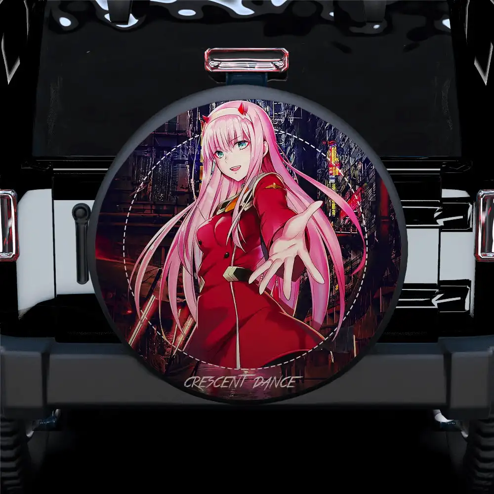

Anime Custom Tire Cover Travel Dustproof Trailer Wheel Guard Universal Custom Spare Tire Cover 14" 15" 16" 17" Inch