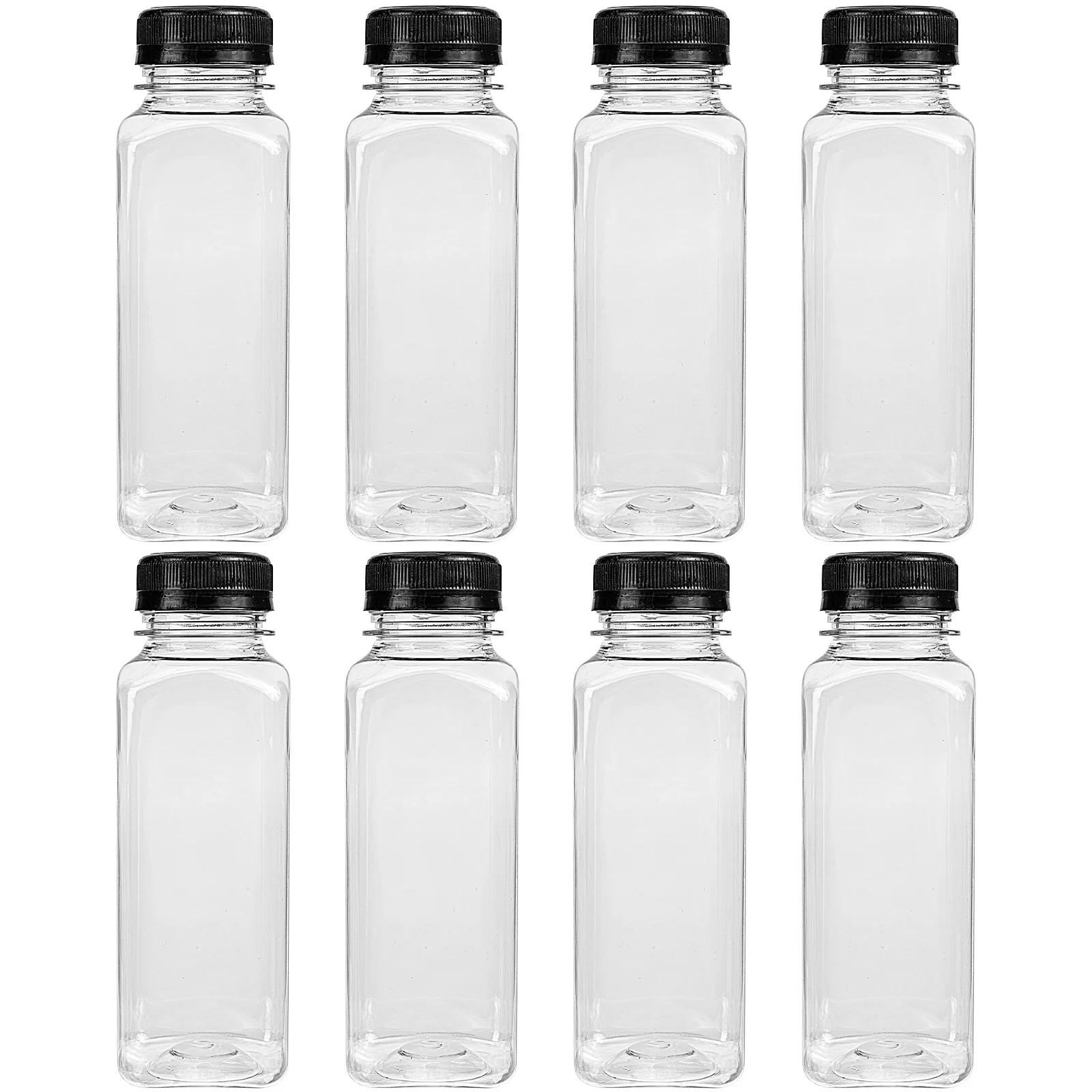 

Bottles Bottle Plastic Drink Beverage Empty Clear Containers Water Lids Party Mini Drinking Jugs Container Cap Smoothie Fridge