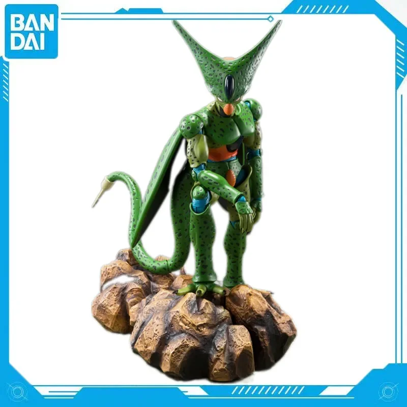 Подлинная аниме Bandai Dragon Ball Z S.H.Figuarts Shahru Cell First Form ПВХ фигурка 17 см игрушка