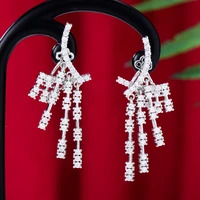 godki new hot trendy original feather pendant earrings for women girl daily high quality japanese korean gothic accessories