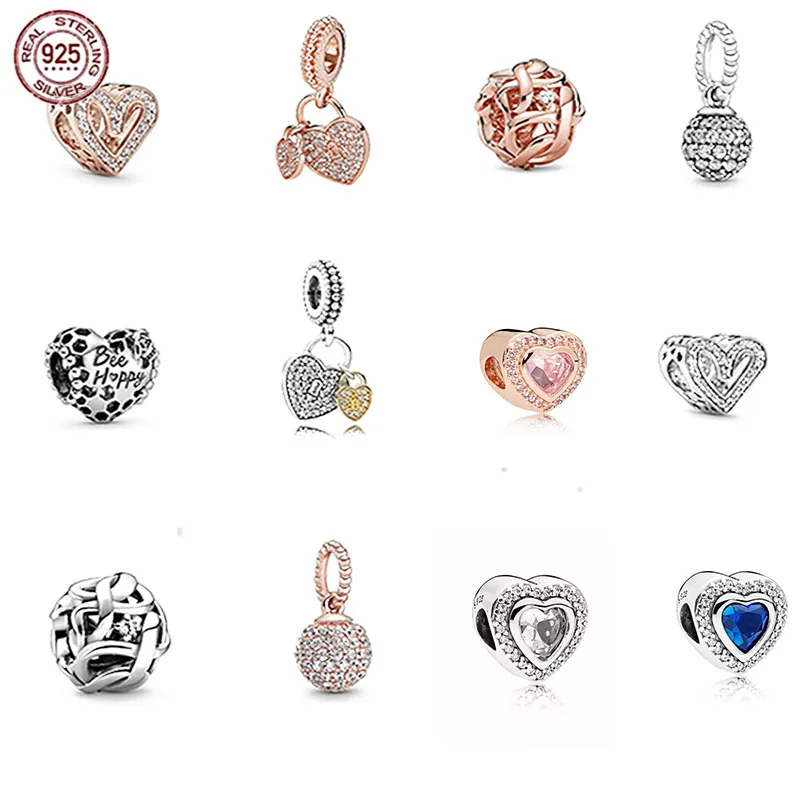 

2022 популярная простая овальная со сверкающей подвеской из стерлингового серебра S925, подходит для оригинальных ювелирных изделий Pandora ожере...