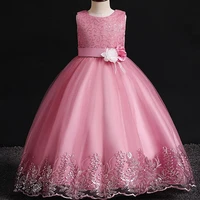 2022 carnival new baby girl vestidos sleeveless lace evening dresses kids long princess dresses for girls party dress 2 6 years