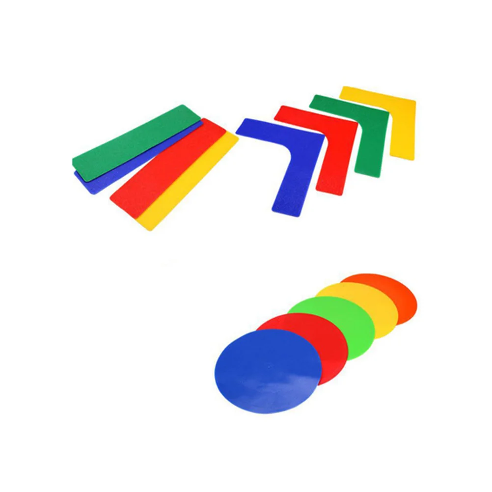 

13 Pcs Anti-skid Tennis Ground Court Marker Line PVC Sticker Logo Basketball Football Badminton Court Line Ground Signal Label