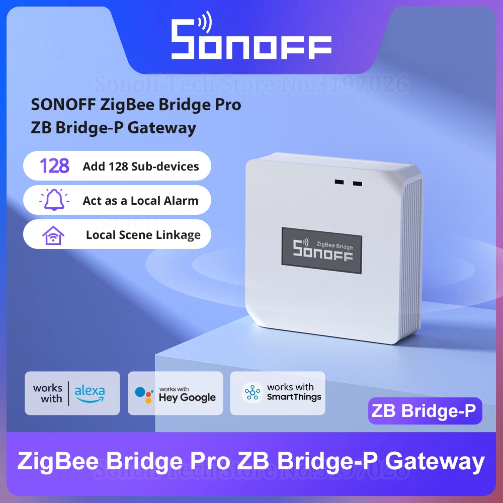 Шлюз SONOFF ZB Bridge-P ZigBee Pro ESP32 двухпротокольный Wi-Fi интерфейс локальная