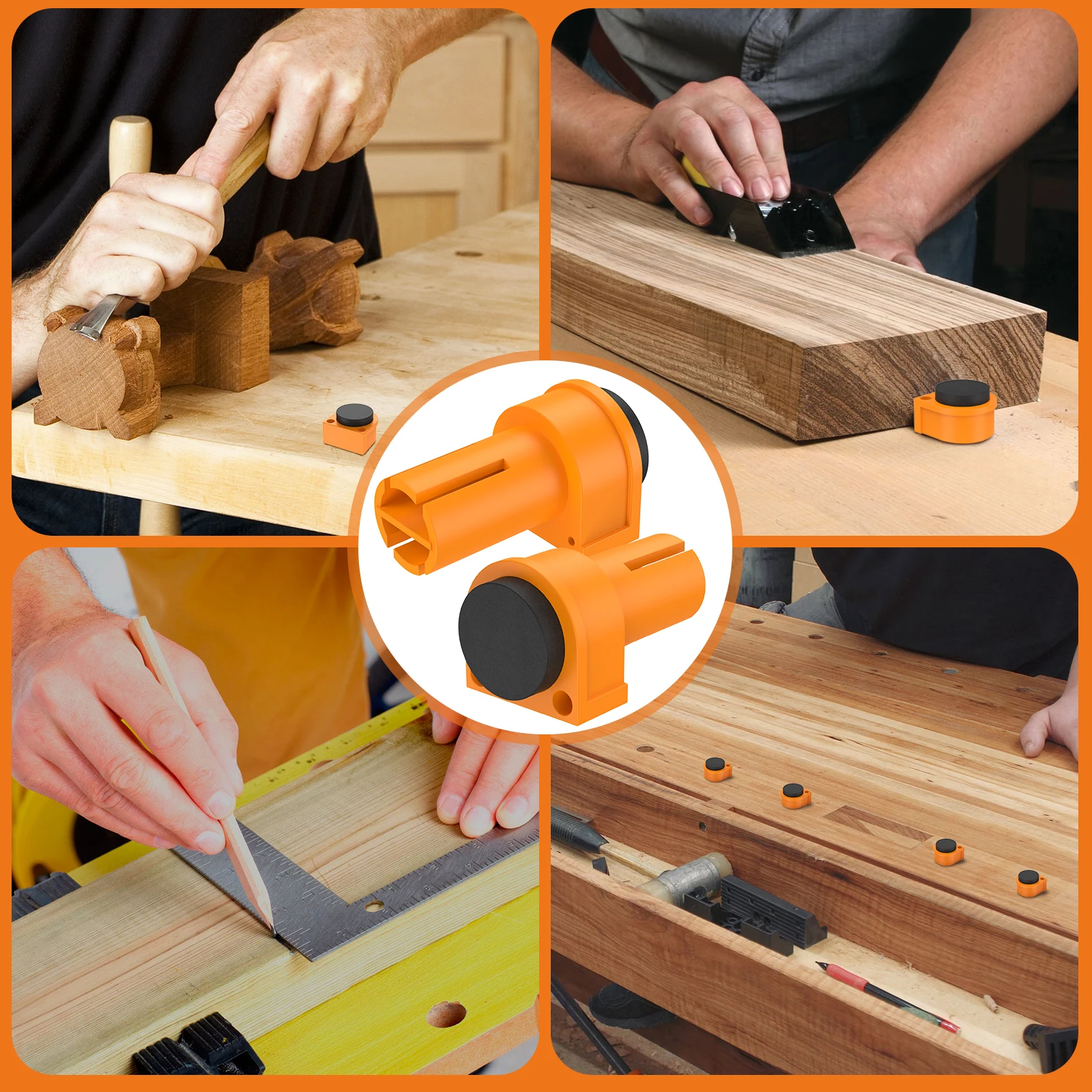 Набор зажимов 20 шт. пластиковые стопоры для отверстий 19/20 мм с нескользящей