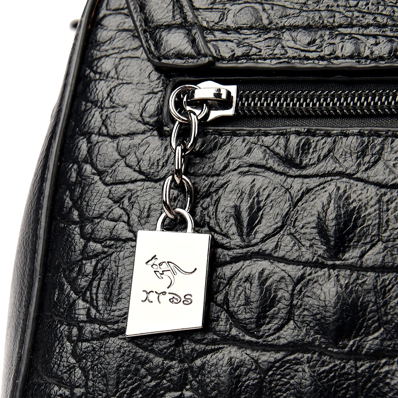 Сумка на плечо женская из кожи аллигатора саквояж кросс-боди в клетку Роскошный