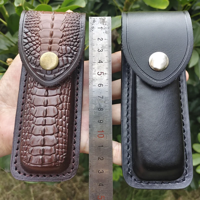 

Нож ручной работы из натуральной кожи Обложка для 91/111 мм Военный нож для хранения Стандартный чехол для фермера