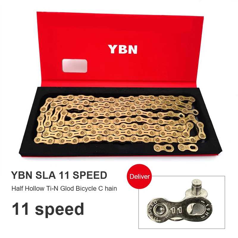 

Цепь YBN 12 Скоростей, полые цепи, водонепроницаемое покрытие, для горных и дорожных велосипедов, SRAM, для системы колокольцо, велосипедные аксессуары