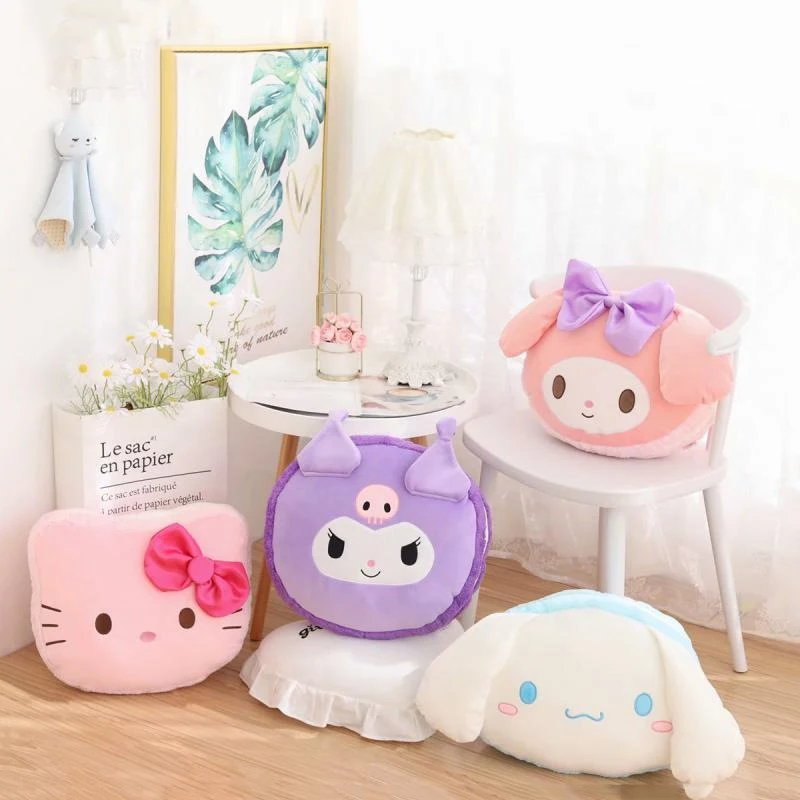 

46cm Sanrio Kawaii My Melody HelloKitty Kuromi Cinnamoroll Kt Cat Plush Toy Pillow Anime Stuffed Animals Cute Plushie Doll Toys