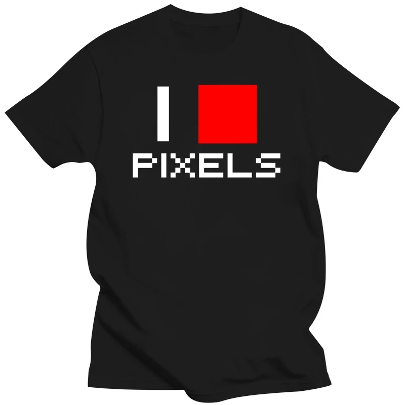 

Футболка I Heart Pixels-мужская футболка с коротким рукавом, 6 цветов