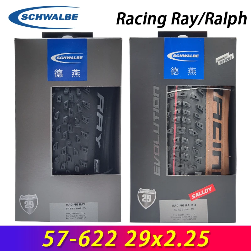 SCHWALBE Racing Ray Ralph 57-622 29x2.25 Black Brown Tubeles