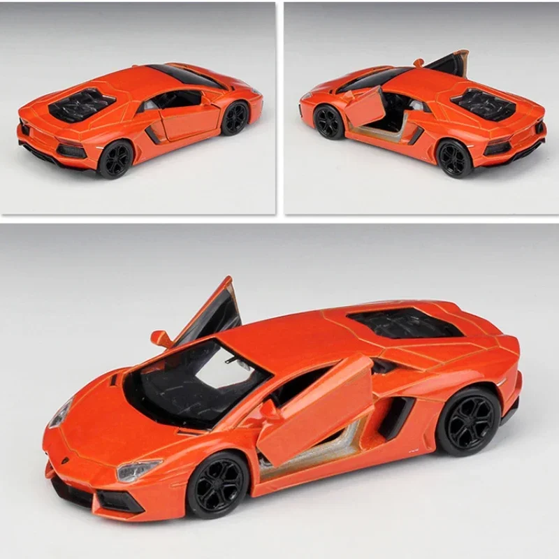 Модель литая автомобиля WELLY 1:36 Lamborghini чёрная модель спортивного из