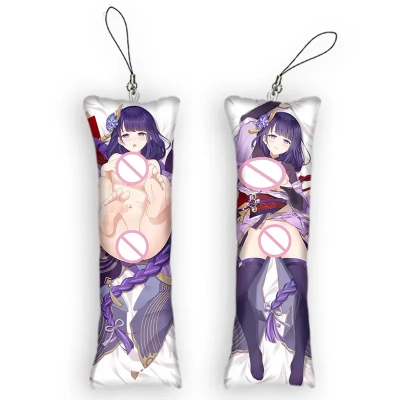Новый узор хит продаж Genshin Impact аниме Dakimakura мини-брелок 2-сторонняя маленькая