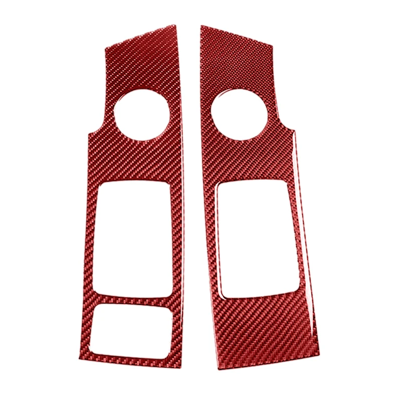 

2pcs Red Carbon Fiber Car Interior Side Air Vent Outlet Panel Cover Trim Fit for Honda CR-V 2007 2008 2009 2010 2011