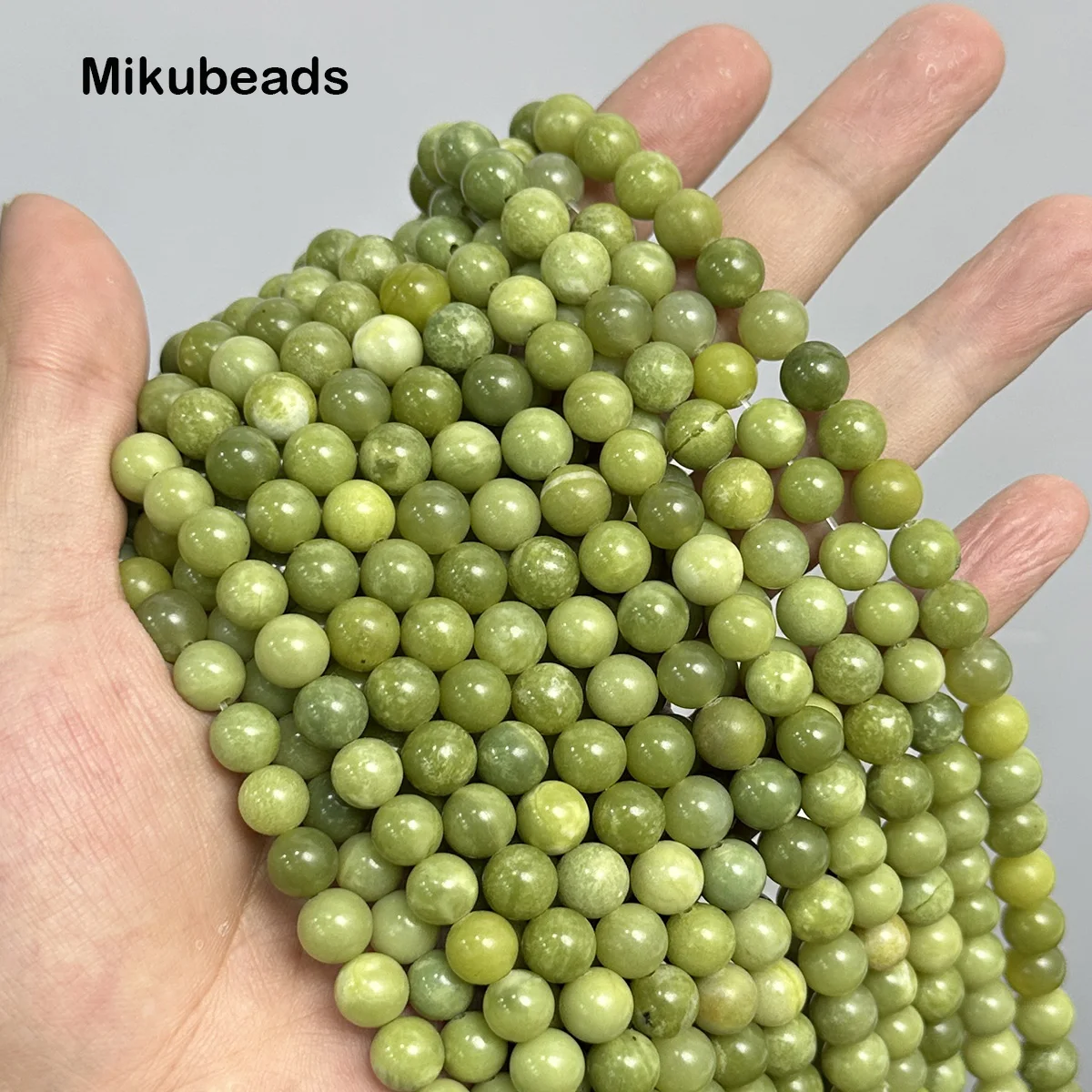 Гладкая круглая бусина из ниток для изготовления ювелирных изделий