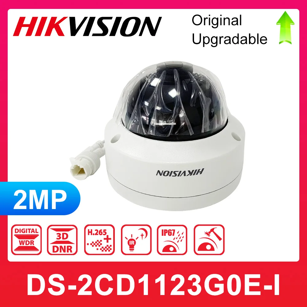 

Original Hikvision DS-2CD1123G0E-I English Version 2MP 1080P Outdoor IP Camera Support P2P Hik-Connect APP Upgrade PoE Plastic