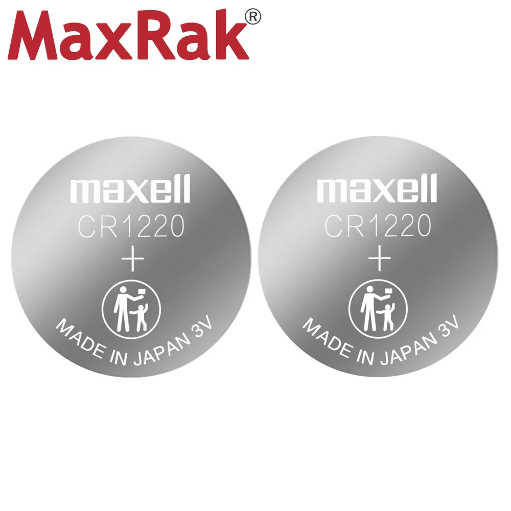 Оригинальный MaxeII CR1220 литиевая батарейка LM1220 BR1220 ECR1220 для часов калькулятора