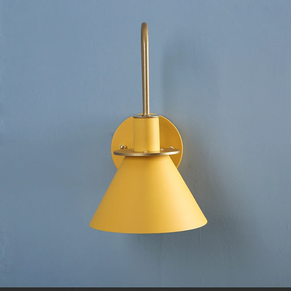 Современный настенный светильник Nordic Macaron светодиодный рог настенные