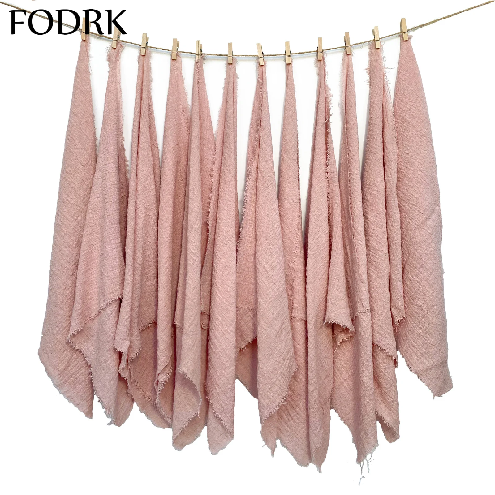 

12pcs Cloth Napkins 42*42cm Country Wedding Decoration Birthday Party Tablecloth Pink Serving Linen TABL 100% Cotton Soft Dinner