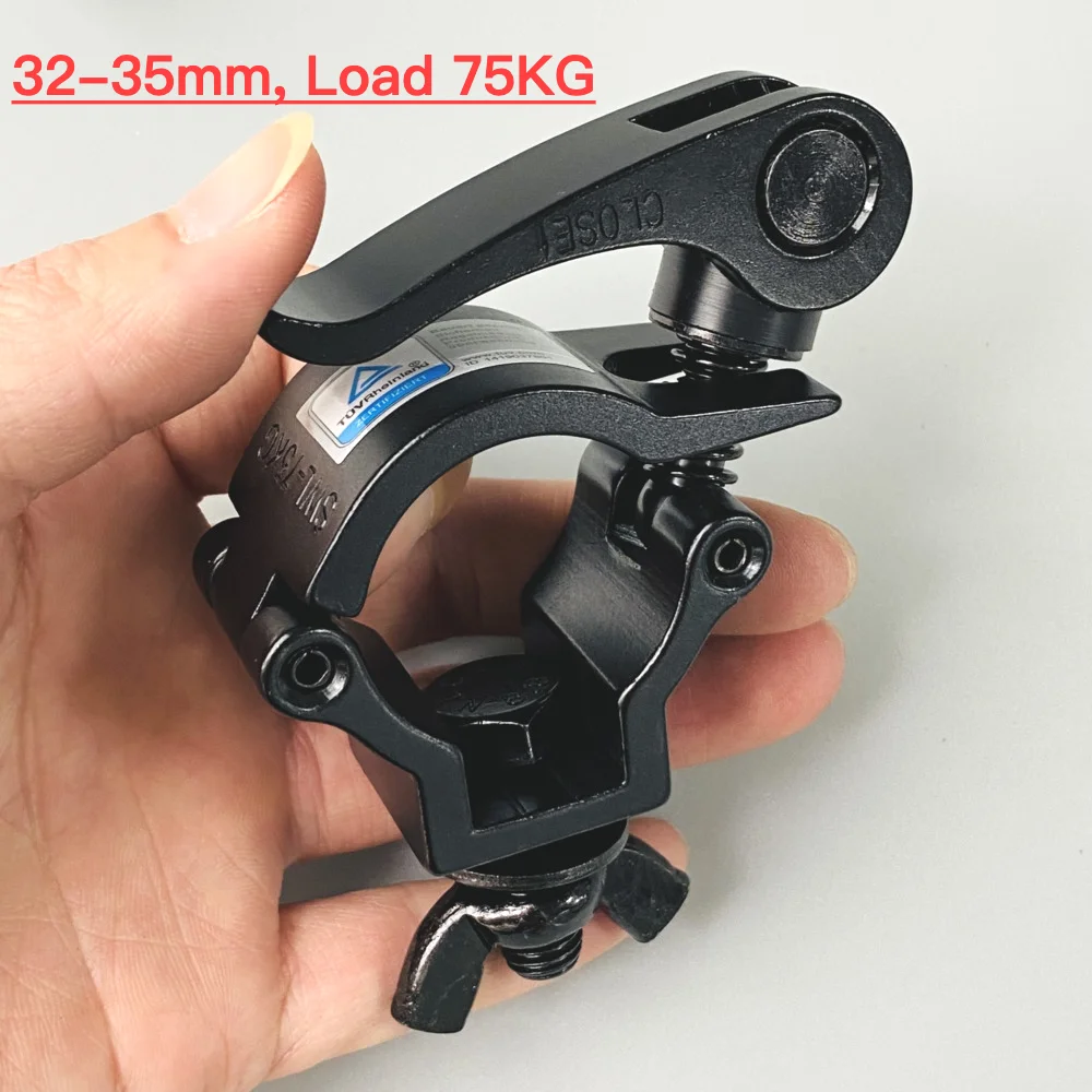 

Черный зажим 35/40/50 мм, алюминиевые ферменные быстроразъемные зажимы, крючки с быстрой фиксацией для мобильных DJ-аудио, движущаяся головка, глобальное сценическое освещение