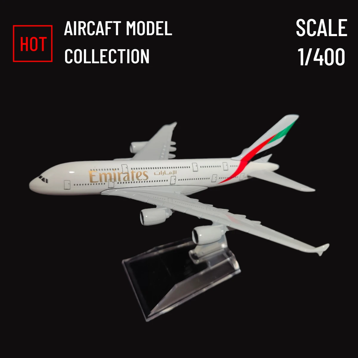 

Scale 1:400 Metal Airplane Replica 15cm Emirates Airlines A380 Aircraft Diecast Model Aviation Collectible Miniature Ornament