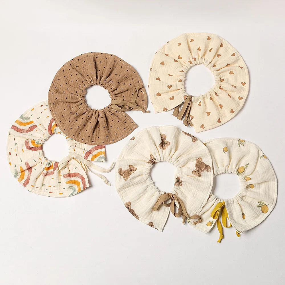 

360 Degree Rotation Baby Bibs Cute Cartoon Newborn Kid Bandana Bib Flower Burp Cloth Soft Newborn Infant Boy Girls Saliva Towel