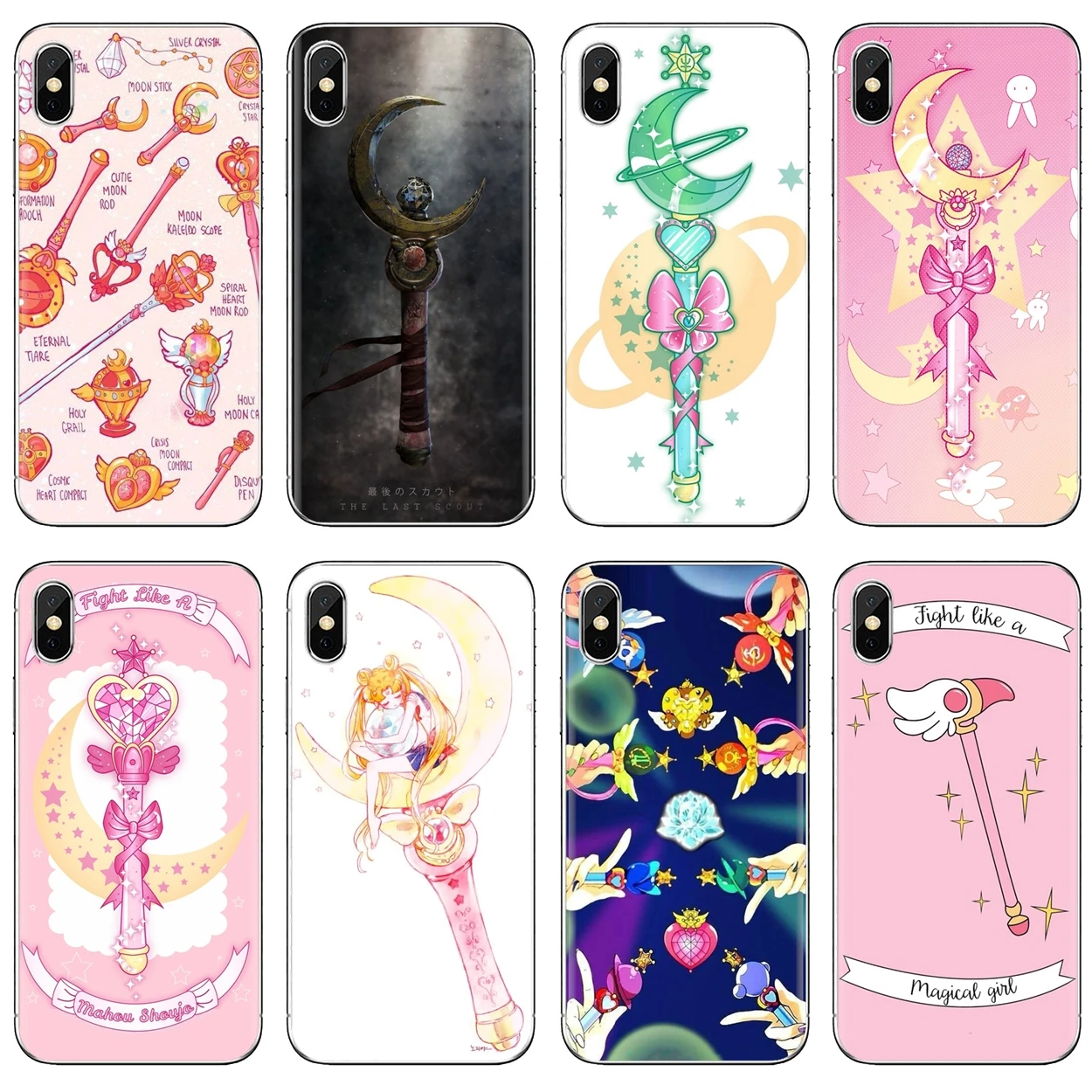 

Soft Silicone Case Anime Sailor Moon Stick TPU For iPhone 10 11 12 13 Mini Pro 4S 5S SE 5C 6 6S 7 8 X XR XS Plus Max 2020