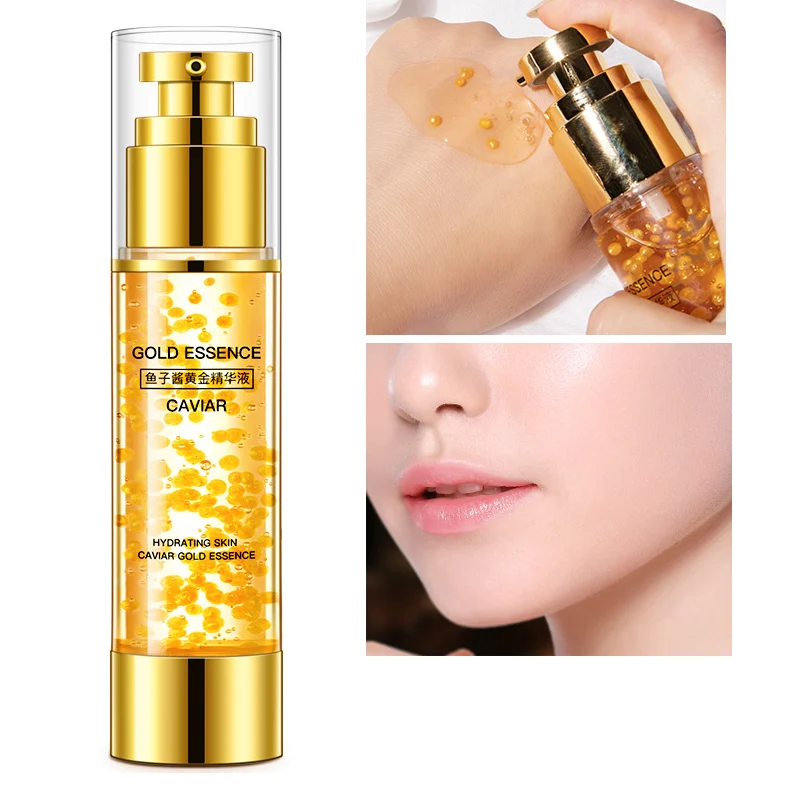 

24k Gold Caviar Serum Anti Aging Face Essence Repair Acne Hydrating Hyaluronic Acid Wrinkle Serums Facial Skin Care Products M