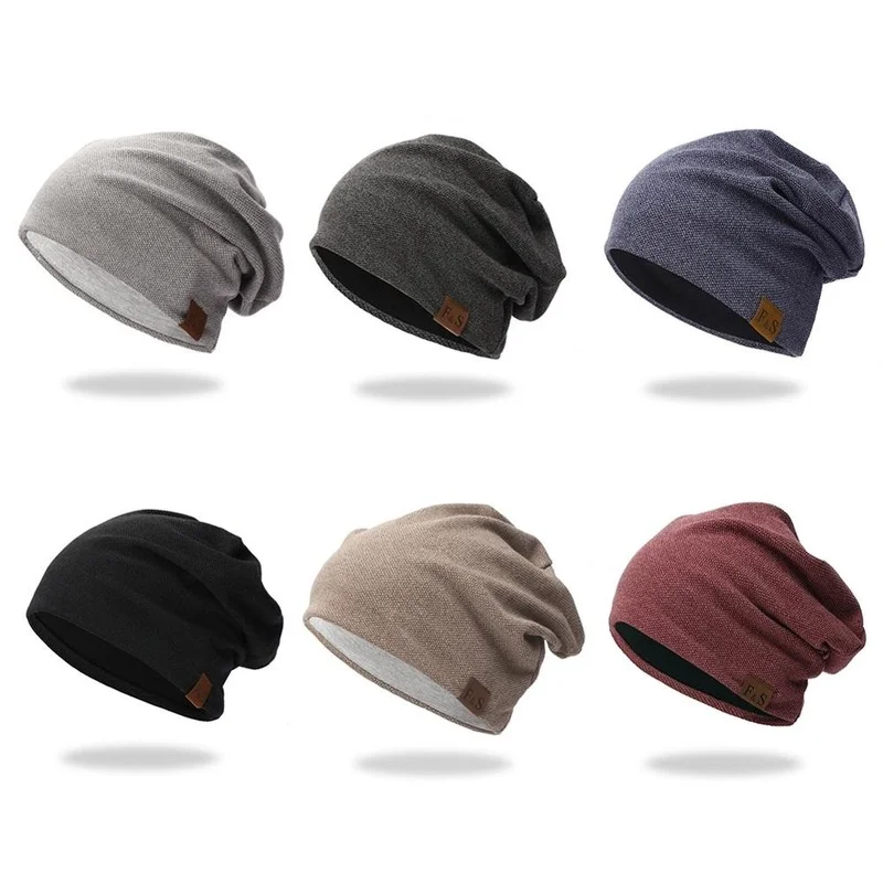 

Lightweight Cap Casual Thermal Elastic Knitted Cotton Warm Hat Autumn Spring Sports Headwear