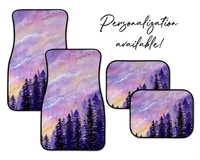 purple mountain car mats personalization available