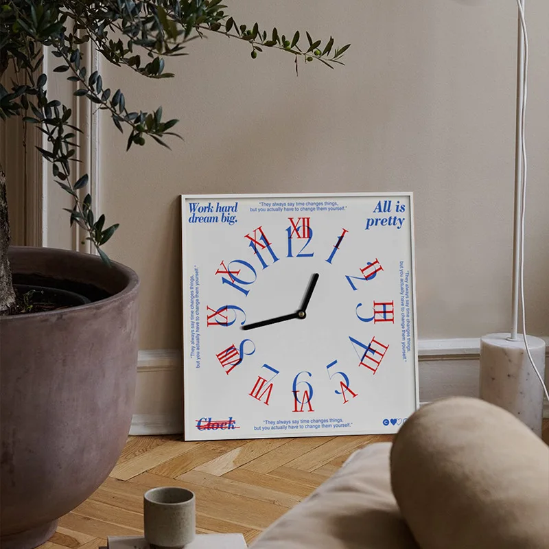 

Creative Wall Clock Personality Clock Mute Living Room Dining Room Wall Watch Bedroom Nordic Clock Living Room Decoration