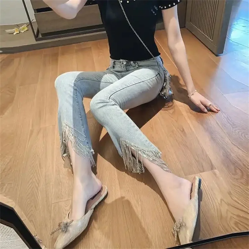 Тяжелая промышленность женские бриллиантовые брюки европейские товары