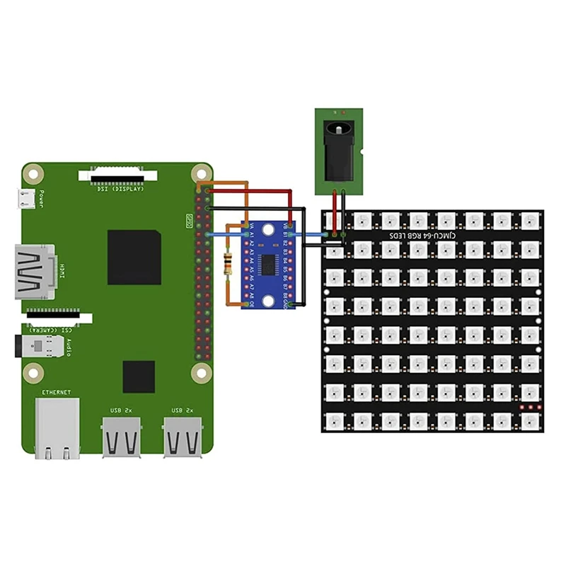 3 X U 64 Φ Matrix Panel светодиодный Module совместимый с Arduino и для Raspberry Pi