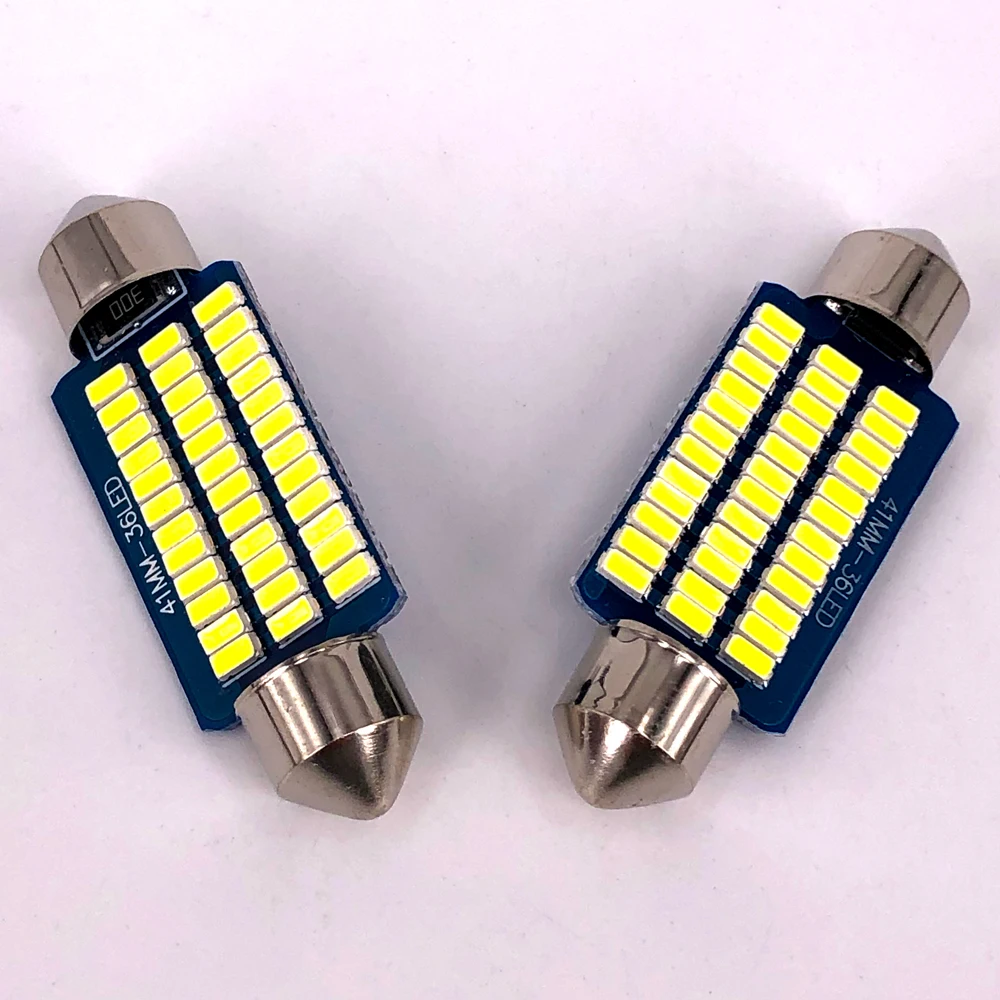 50 шт. гирлянда C5W 3014 21 30 36 SMD Автомобильная светодиодная лампа 31 мм 39 41 Внутренняя
