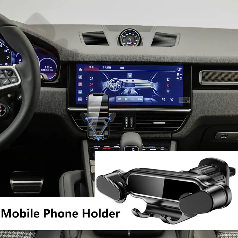 Гравитационный автомобильный держатель для телефона Porsche Macan Panamera Cayenne зажим