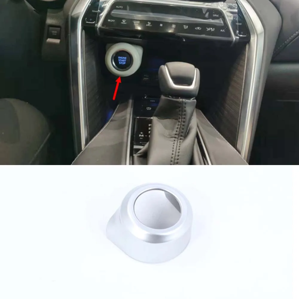 

For Toyota HARRIER 2020 2021 2022 LHD Car One Start Stop Switch Ring Trim Styling Auto Molding Accessory