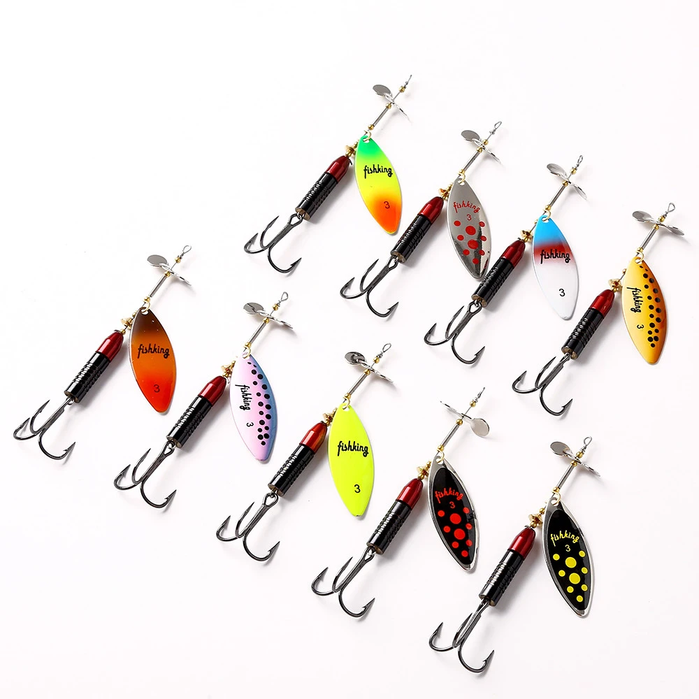 

FTK Fish Lure Spinner Bait Spoon Fishing hook Wobblers For Trolling Metal Hard Long Cast Spoon Crankbait Trout Bass Pesca Tackle