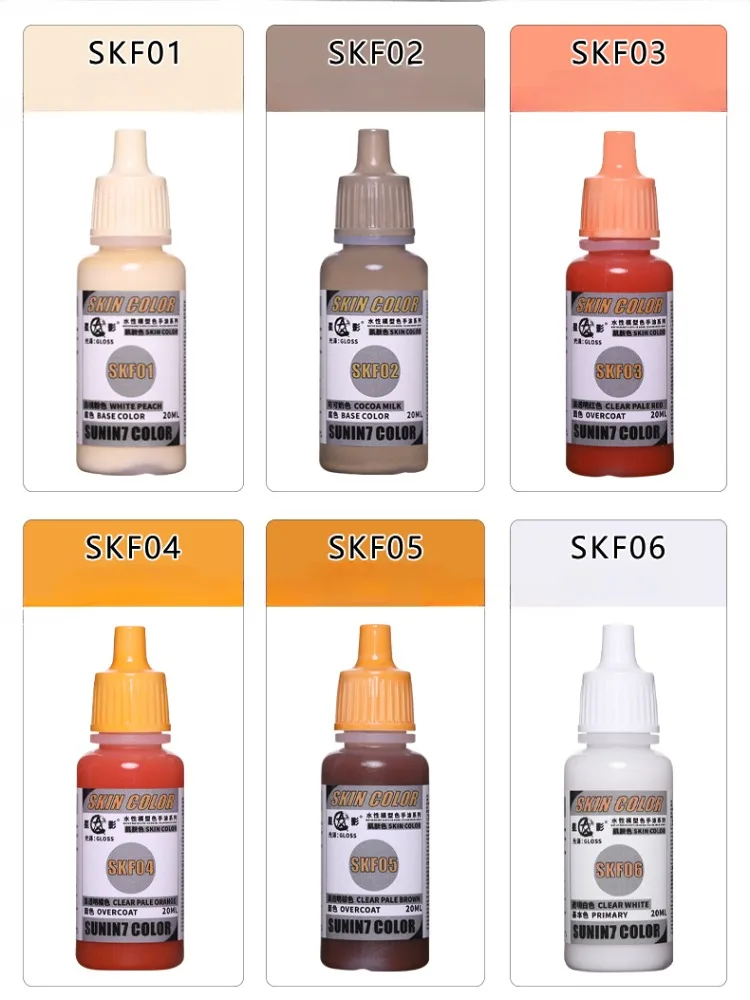 Цветная краска экологически безопасная на водной основе цвет кожи пигмент