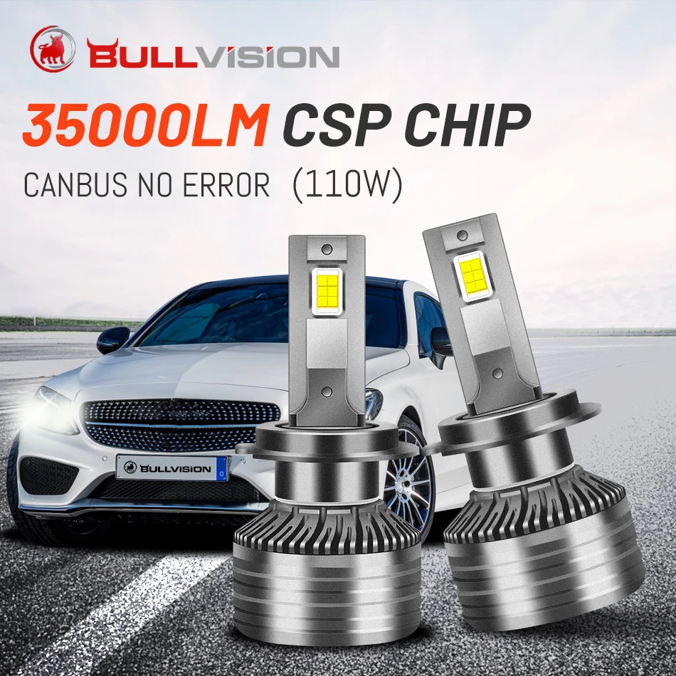 Супер яркие Автомобильные противотуманные фары H11 H4 H7 Led Canbus Светодиодные лампы