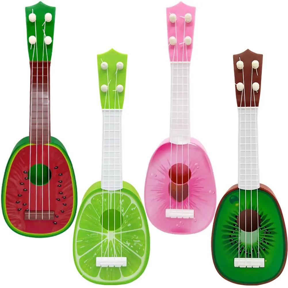 

13 Inch Kids Fruit Ukulele Guitar Toy 4 Strings Mini Musical Instruments Educational Learning Toy For Toddler Beginner
