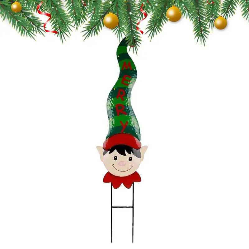 

Рождественский двор, металлические рождественские украшения в виде Санты, уличный садовый Рождественский знак, красивая рождественская Де...