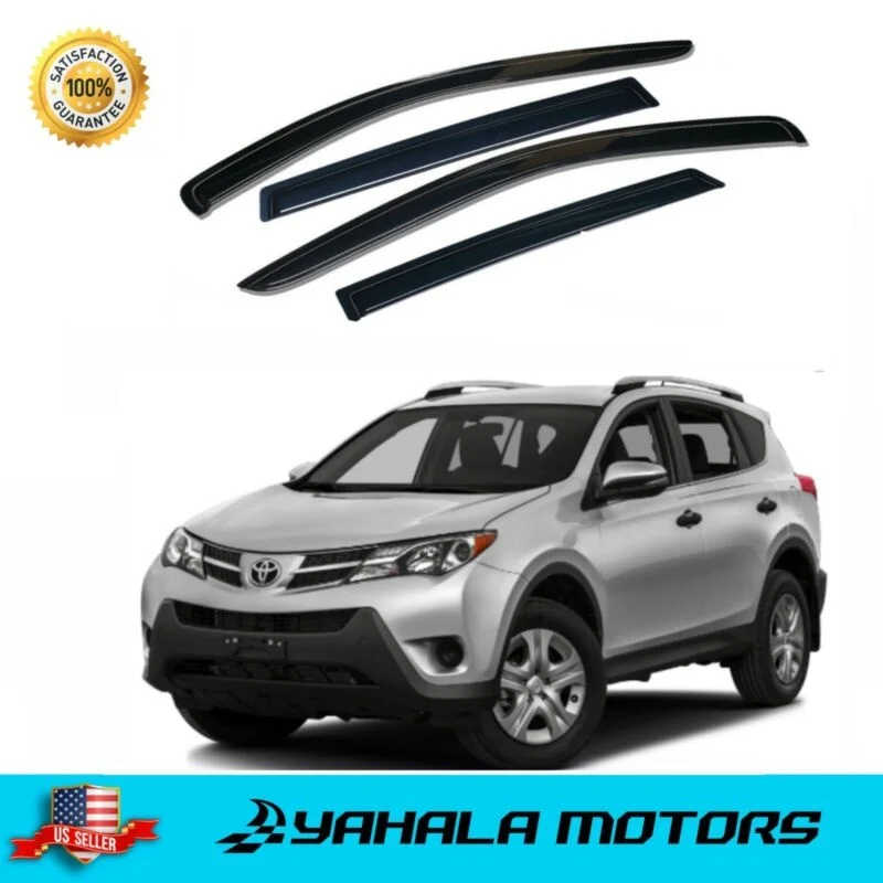 

Боковые оконные козырьки, дефлектор от солнца и дождя для Toyota 2013-2018 RAV4