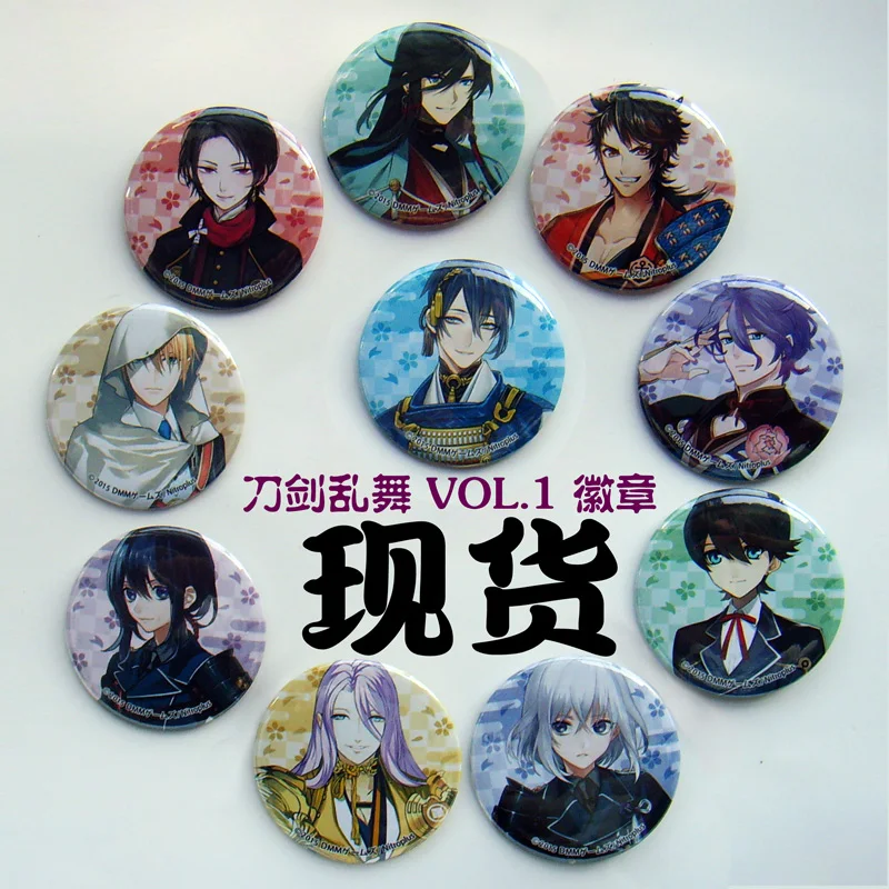 Аниме Touken Ranbu Online Mikazuki Munechika Kasenkanesada HonebamiToushirou Mutsunokami Yoshiyuki персонаж акриловый значок