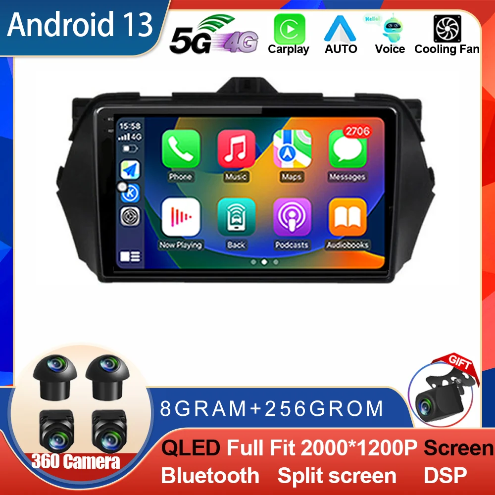 Android 14 для Suzuki Alivio 2015 2016 2017 2018 2019 навигация мультимедийный автомобильный