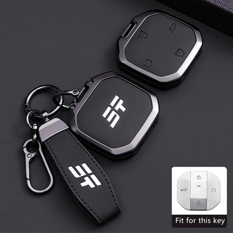 

Чехол для автомобильного ключа из цинкового сплава для Jetour Traveler T1 T2 2025 + 2026 Freer, чехол для дистанционного управления, держатель для ключей, брелок, аксессуары