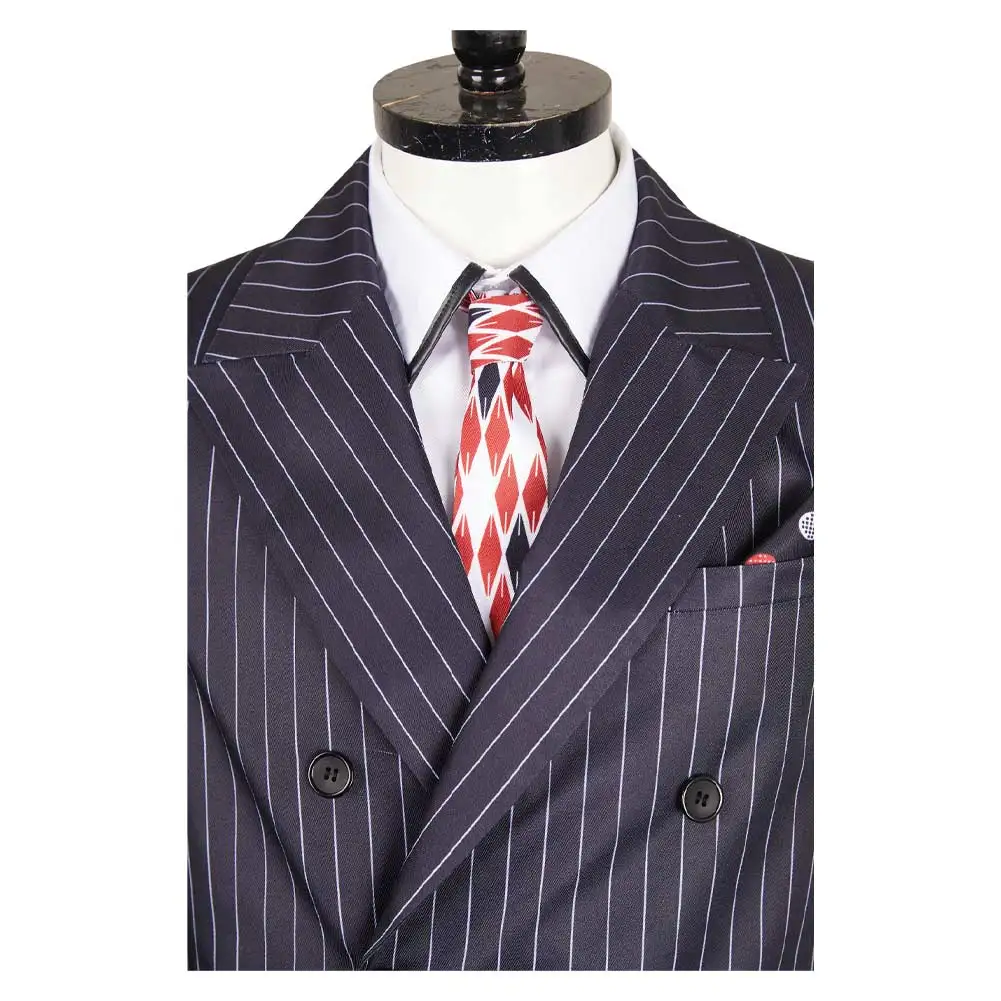 Модный костюм для косплея Стэнли в черную полоску мужчин с маской Джима из фильма