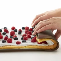 1pc non stick baking mat swiss cake pad roll pad kitchen bakeware baking mat tool silicone oven mat cake roll mat baking tools