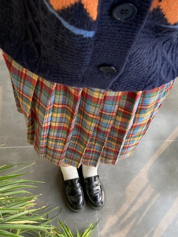 Женская винтажная юбка Korobov из искусственной шерсти