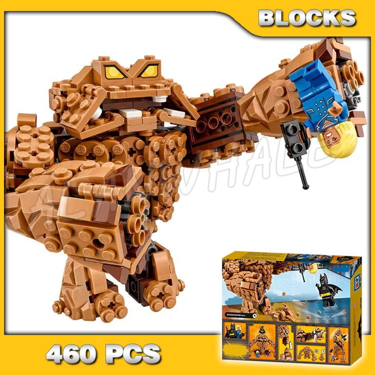 

460pcs Super Fighter Clayface Splat Attack Clay Hammer Prison Batarang 10632 Building Blocks Boy Compatible With Model